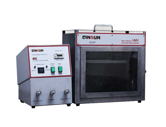 Horizontal Flammability Tester